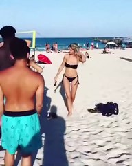 Four Way Volleyball at South Pointe Beach