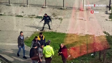 Araç çekme kavgasında tekme ve yumruklar havada uçuştu