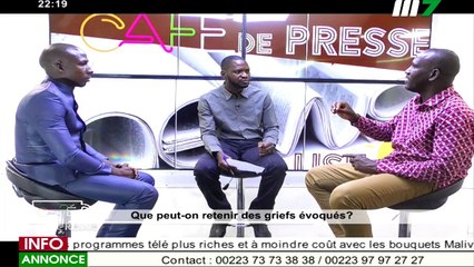 CAFÉ DE PRESSE DU 23 FÉVRIER 2021