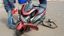 Motociclista fica ferida em acidente de trânsito no Bairro Pioneiros Catarinenses