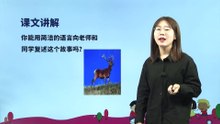 7、鹿角和鹿腿|小学语文课文|三年级下