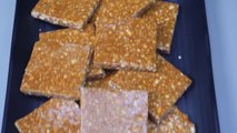 Crushed Peanut Chikki - Soft Peanut Chikki with Jaggery - Nisha Madhulika - Rajasthani Recipe - Best Recipe House