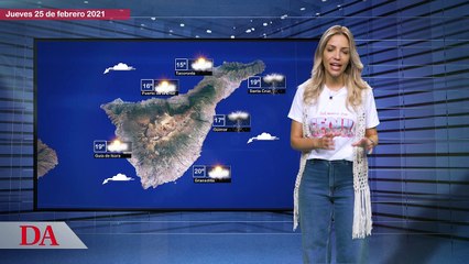 La previsión del tiempo en Canarias para el jueves, 25 de febrero de 2021