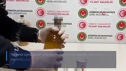 - Gümrük Muhafaza ekipleri 3 kilo 380 gramlık sıvı kokaine geçit vermedi