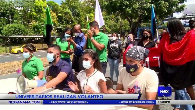 Estudiantes universitarios realizan volanteo - Nex Noticias