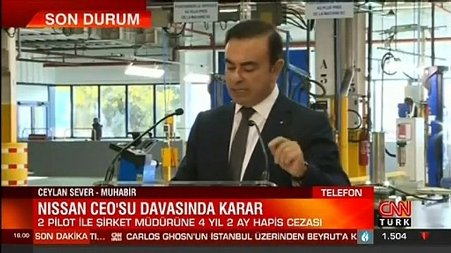 Son dakika... Nissan'ın eski CEO'su Carlos Ghosn'un kaçırılmasına ilişkin davada karar!