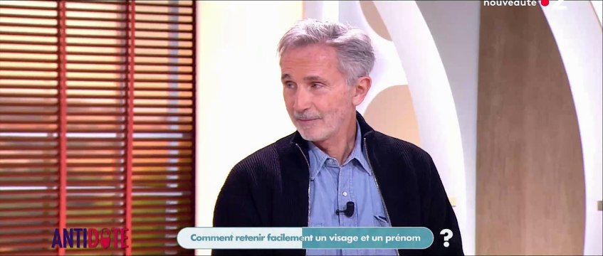 Thierry Lhermitte évoque sa maladie, la prosopagnosie, sur le plateau d'Antidode sur France 2.