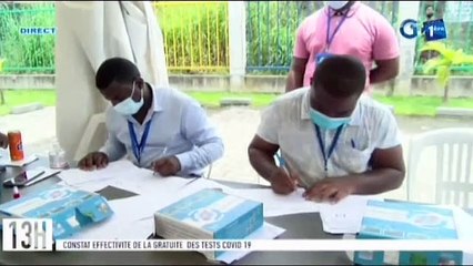 RTG/ Constat de la gratuité des tests de Covid-19 au laboratoire de Gahouma