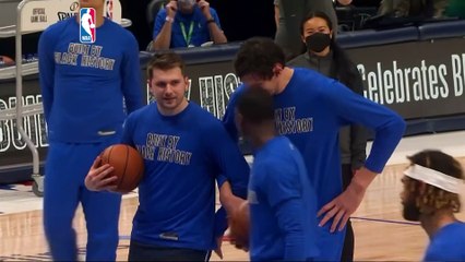 Doncic and Boban show off their two-step dance moves before win over Boston