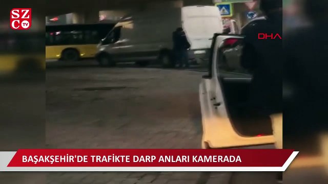 Önce çarptı sonra dövdü!