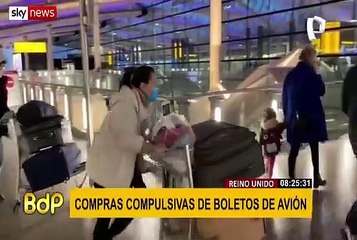 Reino Unido: se registran compras compulsivas de boletos de avión