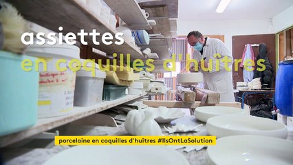 En Vendée, une start-up transforme les coquilles d'huîtres en porcelaine