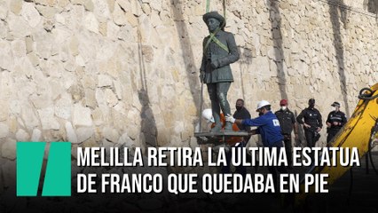 Melilla aprueba retirar la última estatua de Franco que sigue en pie