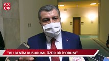 Sağlık Bakanı Fahrettin Koca özür diledi!