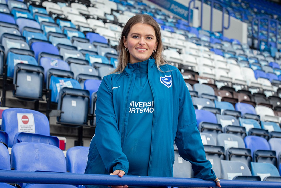 Pompey in the Community's newly-recruited Kickstarter Olivia Ralph  