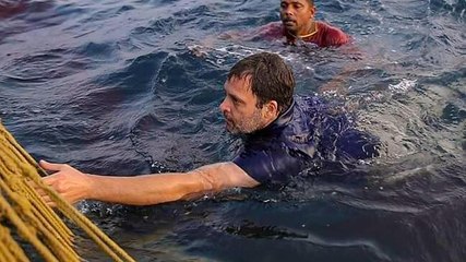 Images of the day: Rahul Gandhi jumps into sea; world's biggest cricket stadium in Ahmedabad named after PM Modi