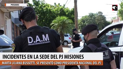 Incidentes en la sede del PJ Misiones