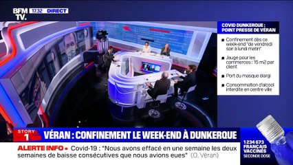 Story 2 : Véran annonce un confinement le week-end à Dunkerque et ses environs - 24/02