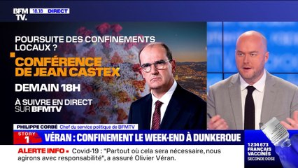 Story 3 : Olivier Véran annonce un confinement le week-end à Dunkerque - 24/02