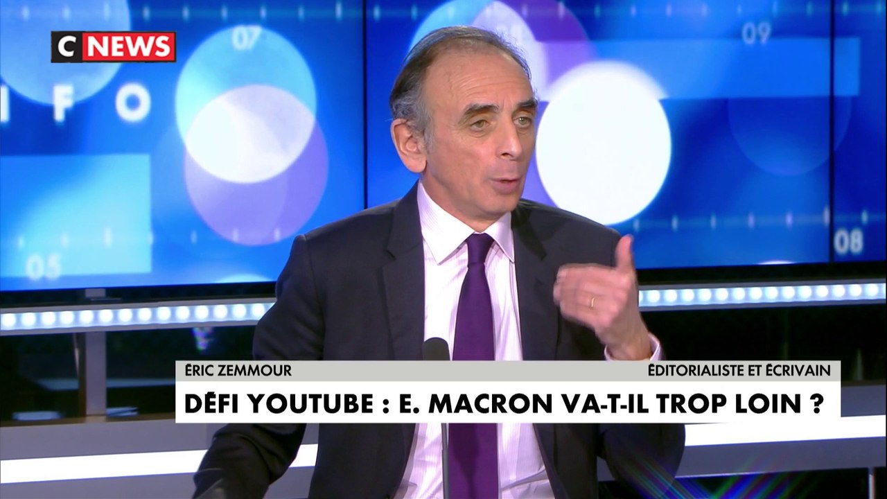 Éric Zemmour sur la stratégie de communication d’Emmanuel Macron avec les jeunes : «Le problème d’Emmanuel Macron n’est pas générationnel, il est social »