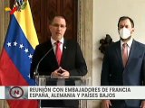 Venezuela entregó nota de protesta a diplomáticos de Francia, Alemania, Países Bajos y España