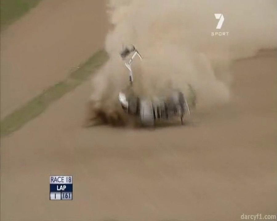 V8 Supercars Bathurst 2010 Coulthard Massive Crash Roll