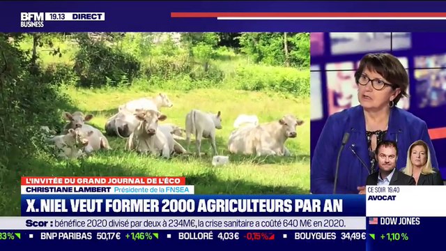 Chrisitiane Lambert (FNSEA) : Xavier Niel veut former 2 000 agriculteurs par an - 24/02