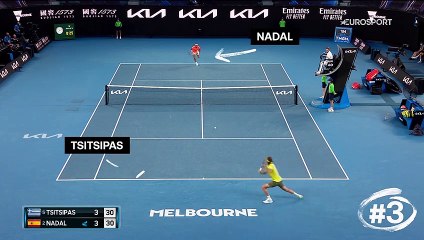 Fognini cloué, Tsitsipas débordé, Djere dépité : Le Top 5 des plus beaux points de Nadal à Melbourne
