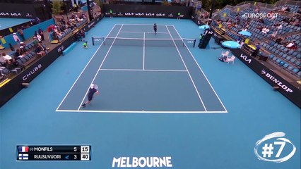 Monfils à l'aveugle, Kyrgios showman, Medvedev en feu : Le Top 10 des plus beaux points
