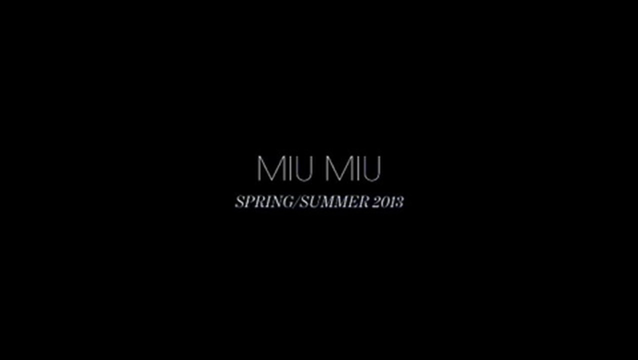 Miu Miu Spring 2013