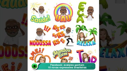 Facebook: avatares ganham 10 novas expressões brasileiras