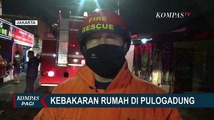 3 Rumah di Pemukiman Padat Penduduk Pulogadung Hangus Terbakar