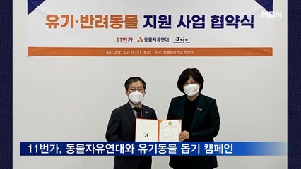 11번가, 동물자유연대와 유기동물 돕기 캠페인