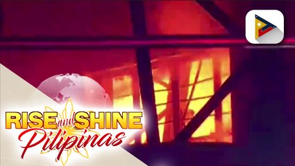 Warehouse sa Q.C, nasunog