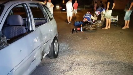 Motociclista fica ferido em colisão contra carro na Avenida Uirapuru, no Floresta