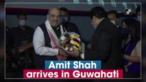 Union Home Minister Amit Shah arrives in Guwahati