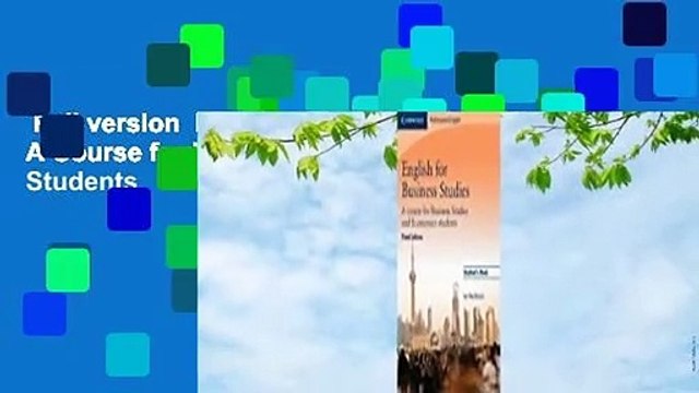 Full version English for Business Studies: A Course for Business Studies and Economics Students