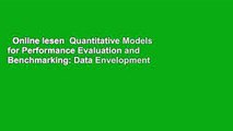 Online lesen  Quantitative Models for Performance Evaluation and Benchmarking: Data Envelopment