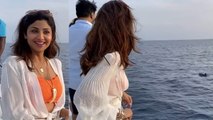 Shilpa Shetty Maldives में मना रही हैं Vacation, समुद्र में Dolphin देख चौंकी | Boldsky