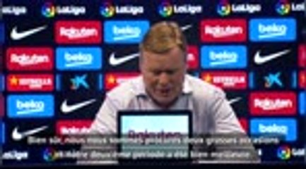 1ère j. (en retard) - Koeman : "Une meilleure seconde période"