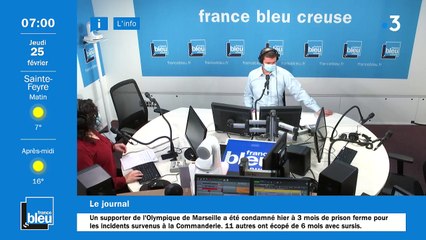 La matinale de France Bleu Creuse du 25/02/2021