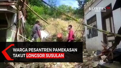 Warga Pesantren Pamekasan Takut Longsor Susulan