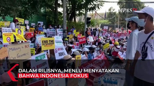 Retno Ketemu Menlu Myanmar, Sampaikan Sikap Indonesia