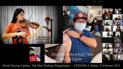Mari Elka Pangestu dan WNI di Luar Negeri Mendapatkan Vaksin Kedua