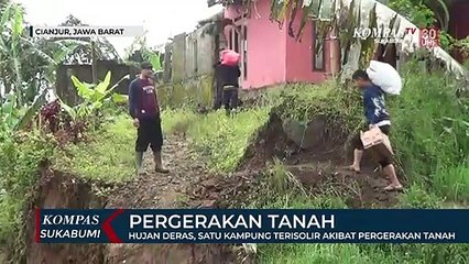 Pergerakan Tanah Di Cianjur Sebabkan Satu Kampung Terisolir
