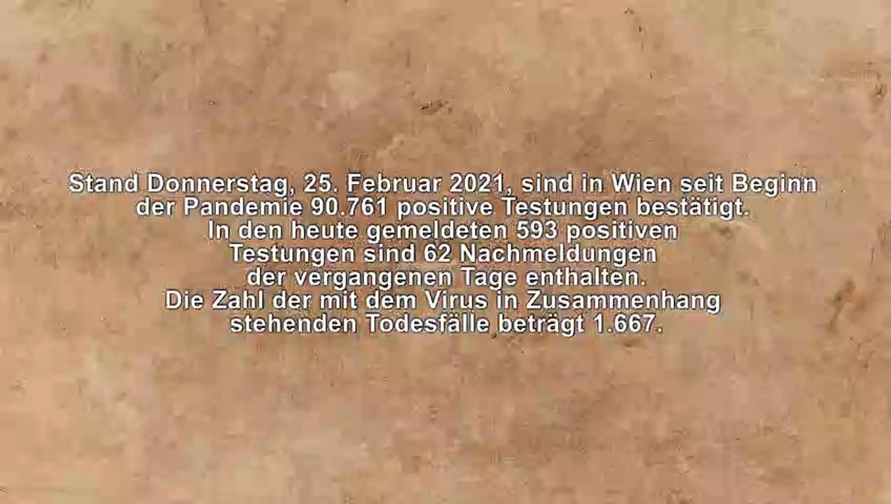 Wien Corona Kennzahlen 25. 02. 2021