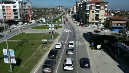 Hatay'da şoför değişimi yapan araçtakiler drone tarafından tespit edildi