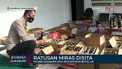 Polisi Sita Ratusan Miras Berbagai Merek Di Sukabumi