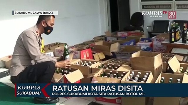 Polisi Sita Ratusan Miras Berbagai Merek Di Sukabumi