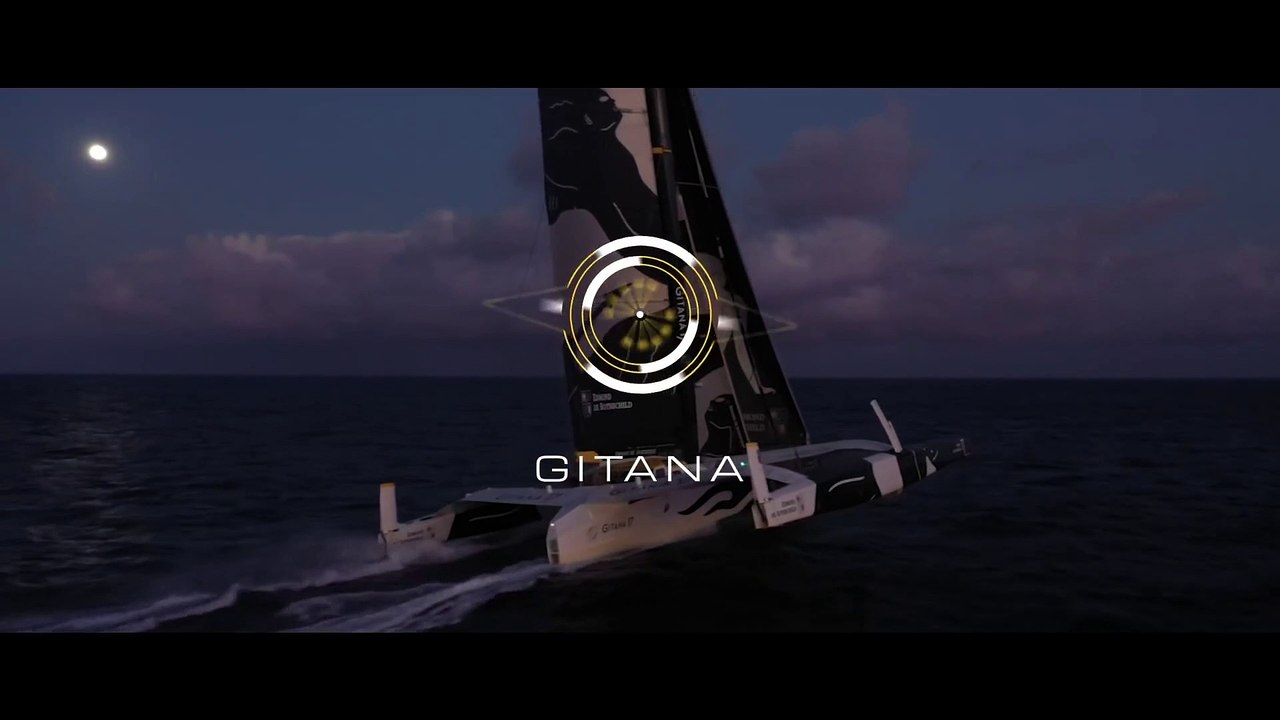 Gitana Team 2021 : Vol au clair de lune  Flight in the moonlight